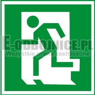 Znak 11 Drzwi ewakuacyjne L 150x150 PF