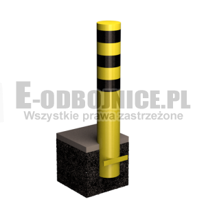 Odbojnica słupowa średnica 193,7 mm wysokość 1000 mm do wkopania