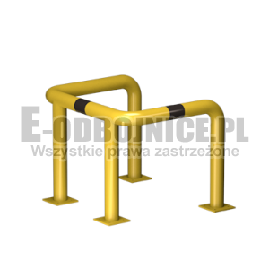 Odbojnica U-4 średnica 76,1 mm wysokość 600 mm, wymiar wewnętrzny A=600 mm B=600 mm