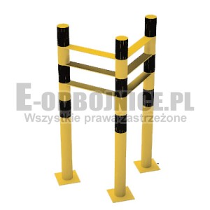 Odbojnica narożna lekka wysokość 900 mm, wymiar wewnętrzny  do wyboru