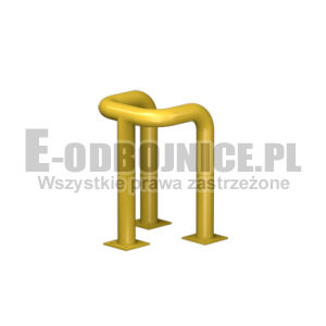 Odbojnica U-3 średnica 76,1 mm wysokość 600 mm, wymiar wewnętrzny A=200 mm B=300 mm