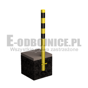 Odbojnica słupowa średnica 76,1 mm wysokość 900 mm do wkopania