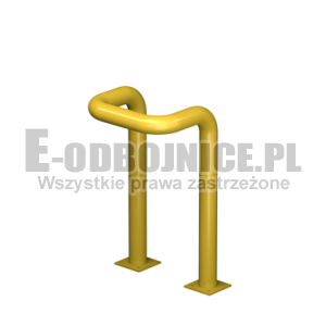 Odbojnica U-2 średnica 76,1 mm wysokość 800 mm, wymiar wewnętrzny A=250 mm B=300 mm