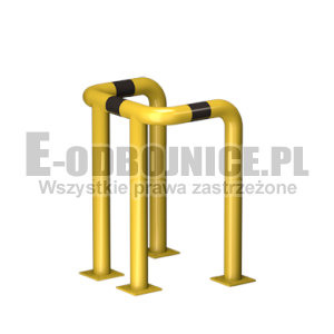 Odbojnica U-4 średnica 76,1 mm wysokość 800 mm, wymiar wewnętrzny A=400 mm B=400 mm