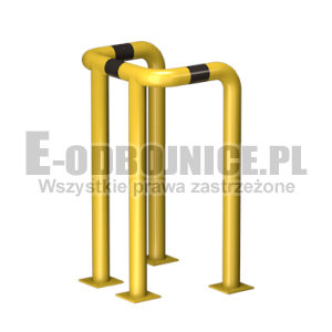 Odbojnica U-4 średnica 76,1 mm wysokość 1000 mm, wymiar wewnętrzny A=400 mm B=400 mm