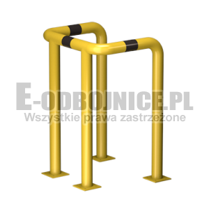 Odbojnica U-4 średnica 76,1 mm wysokość 1000 mm, wymiar wewnętrzny A=500 mm B=500 mm