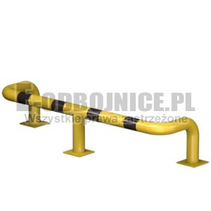 Odbojnica U-3 średnica 76,1 mm wysokość 300 mm, wymiar wewnętrzny A=1200 mm B=300 mm