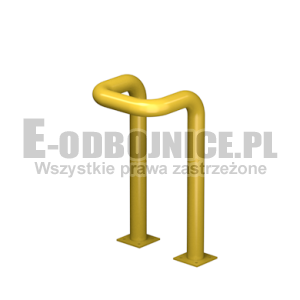 Odbojnica U-2 średnica 76,1 mm wysokość 800 mm, wymiar wewnętrzny A=200 mm B=300 mm