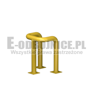 Odbojnica U-3 średnica 76,1 mm wysokość 600 mm, wymiar wewnętrzny A=250 mm B=300 mm