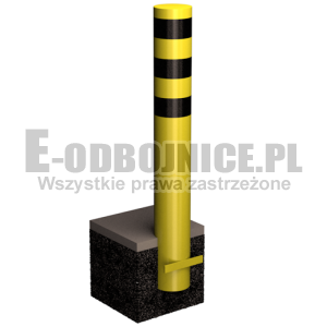 Odbojnica słupowa średnica 193,7 mm wysokość 1200 mm do wkopania
