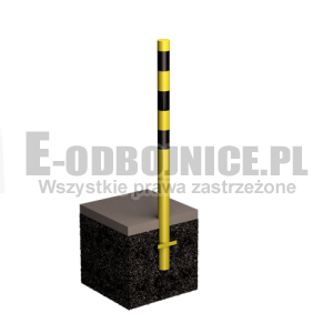 Odbojnica słupowa średnica 60,3 mm wysokość 900 mm do wkopania