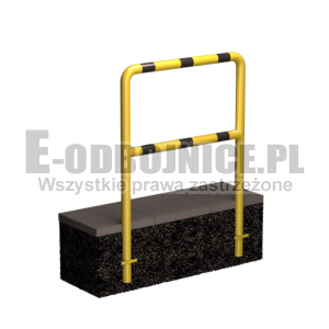 Barierka techniczna średnica 60,3 mm długość 1000 mm do wkopania