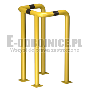 Odbojnica U-4 średnica 76,1 mm wysokość 1200 mm, wymiar wewnętrzny A=500 mm B=500 m