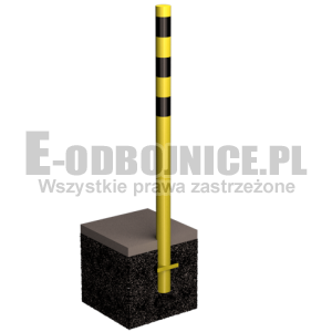 Odbojnica słupowa średnica 76,1 mm wysokość 1200 mm do wkopania