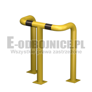 Odbojnica  U-3 średnica 76,1 mm wysokość 800 mm, wymiar wewnętrzny A=500 mm B=300 mm