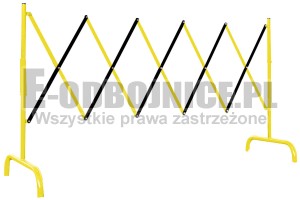 Bariera nożycowa stalowa żółto-czarna do 3m