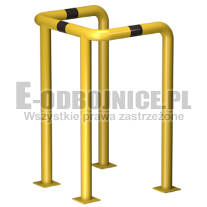 Odbojnica U-4 średnica 76,1 mm wysokość 1200 mm, wymiar wewnętrzny A=600 mm B=600 mm