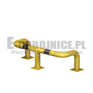 Odbojnica U-3 średnica 76,1 mm wysokość 300 mm, wymiar wewnętrzny A=800 mm B=300 mm