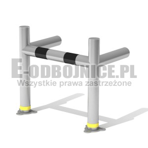 Odbojnica U-2 aluminiowa AluProSafe średnica 60,0 mm, wysokość 500 mm, wymiary wewnętrzne A=360 mm B=300 mm do przykręcenia