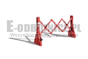 Bariera nożycowa PVC (zintegrowany system składania)