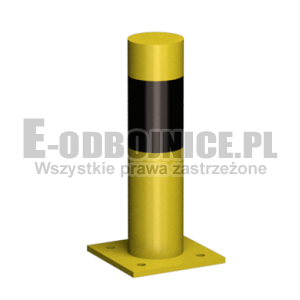 Odbojnica słupowa średnica 76,1 mm wysokość 300 mm do przykręcenia