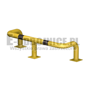 Odbojnica U-3 średnica 76,1 mm wysokość 300 mm, wymiar wewnętrzny A=1000 mm B=300 mm