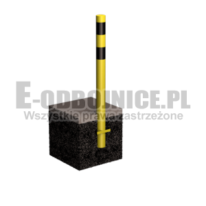 Odbojnica słupowa średnica 76,1 mm wysokość 800 mm do wkopania