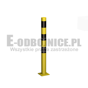 Odbojnica słupowa średnica 76,1 mm wysokość 900 mm do przykręcenia