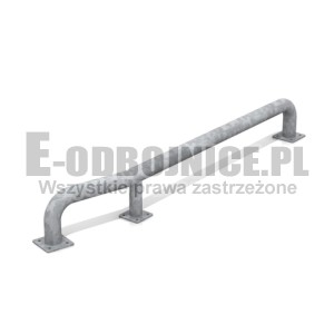 Naprowadzacz łamany MINI średnica 76,1 mm, długość 2000 mm, wysokość 250 mm- prawy