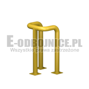 Odbojnica U-3 średnica 76,1 mm wysokość 800 mm, wymiar wewnętrzny A=250 mm B=300 mm