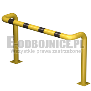 Odbojnica U-2 średnica 76,1 mm wysokość 800 mm, wymiar wewnętrzny A=1200 mm B=300 mm