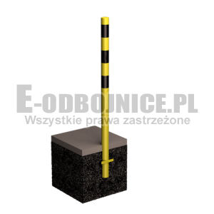 Odbojnica słupowa średnica 60,3 mm wysokość 1000 mm do wkopania