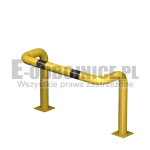 Odbojnica U-2 średnica 76,1 mm wysokość 600 mm, wymiar wewnętrzny A=800 mm B=300 mm