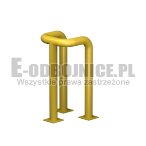 Odbojnica U-3 średnica 76,1 mm wysokość 800 mm, wymiar wewnętrzny A=200 mm B=300 mm