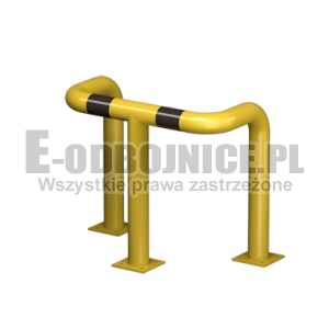 Odbojnica U-3 średnica 76,1 mm wysokość 600 mm, wymiar wewnętrzny A=500 mm B=300 mm