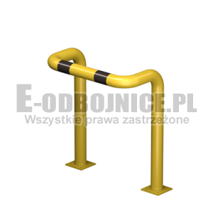 OdbojnicaU-2 średnica 76,1 mm wysokość 800 mm, wymiar wewnętrzny A=500 mm B=300 mm