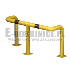 Odbojnica U-3 średnica 76,1 mm wysokość 600 mm, wymiar wewnętrzny A=1000 mm B=300 mm