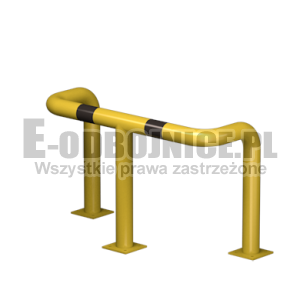 Odbojnica U-3 średnica 76,1 mm wysokość 600 mm, wymiar wewnętrzny A=800 mm B=300 mm