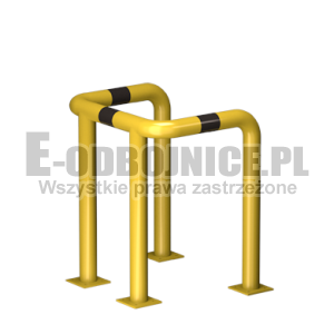 Odbojnica U-4 średnica 76,1 mm wysokość 800 mm, wymiar wewnętrzny A=500 mm B=500 mm