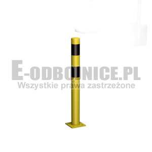 Odbojnica słupowa średnica 76,1 mm wysokość 800 mm do przykręcenia