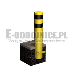 Odbojnica słupowa średnica 193,7 mm wysokość 800 mm do wkopania