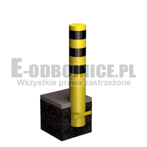 Odbojnica słupowa średnica 193,7 mm wysokość 900 mm do wkopania