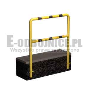 Barierka techniczna średnica 60,3 mm długość 1200 mm do wkopania