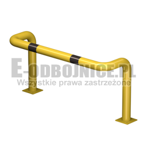 Odbojnica U-2 średnica 76,1 mm wysokość 600 mm, wymiar wewnętrzny A=1000 mm B=300 mm