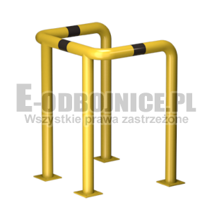 Odbojnica U-4 średnica 76,1 mm wysokość 1000 mm, wymiar wewnętrzny A=600 mm B=600 mm