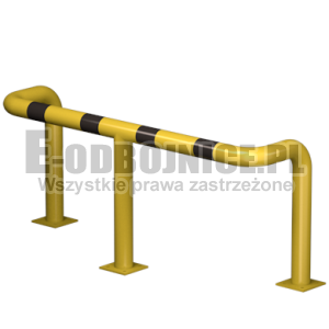 Odbojnica U-3 średnica 76,1 mm wysokość 600 mm, wymiar wewnętrzny A=1200 mm B=300 mm