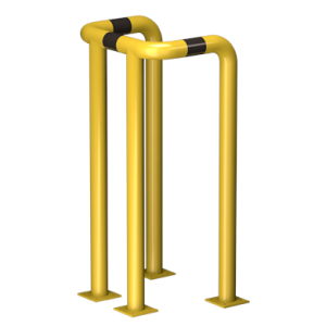 Odbojnica U-4 średnica 76,1 mm wysokość 1200 mm, wymiar wewnętrzny A=400 mm B=400 mm