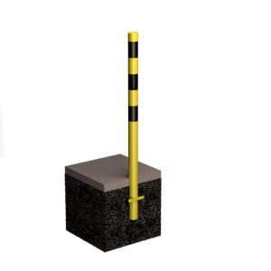 Odbojnica słupowa średnica 60,3 mm wysokość 900 mm do wkopania