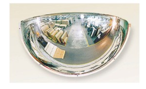 Lustro magazynowe półkuliste wewnętrzne średnica 800 mm - aleja szeroka