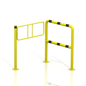 Barierka techniczna uchylna,  słupek 60,3 mm, skrzydło 900 mm z barierką